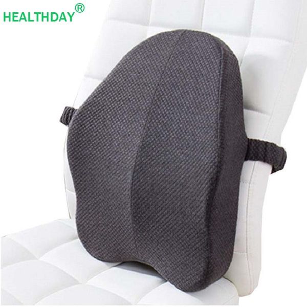 

lumbar pillow back support office chair memory foam waist pad cushion for car home relieve pain cushion/decorative
