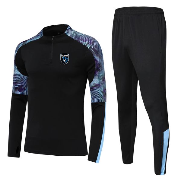 San Jose Earthquakes Bambini Taglia da 4XS a 2XL Tute per il tempo libero Completi da uomo Tute sportive da esterno Home Kit Giacche Pantalone Abbigliamento sportivo Completo