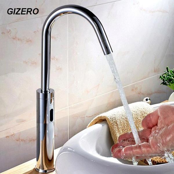 

bathroom sink faucets contemporary automatic sensor faucet hands for el//airport chrome polished single cold sense torneira zr1
