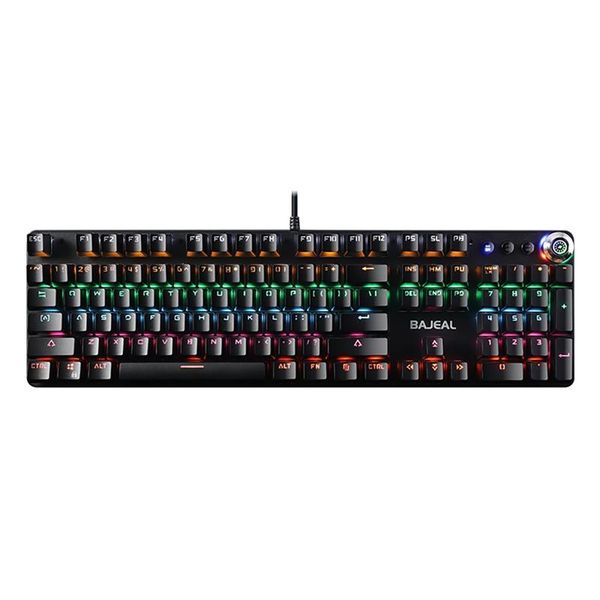 

rgb mechanical keyboard 104-key floating green axis keycap usb wired gaming keyboards