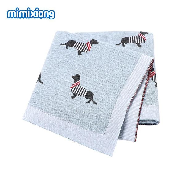 

baby blankets born cartoon swaddle wrap monthly 100%cotton knitted toddler infant outdoor playing clip mats 100*80cm & swaddling