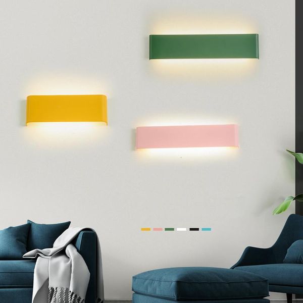 

wall lamps modern simple long led light staircase lighting sconce living room bedside lamp bathroom mirror