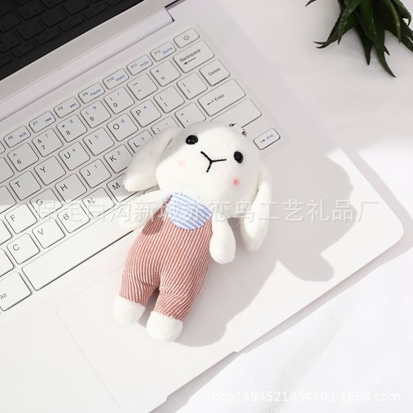 

romper bunny keychain pendant luggage accessories cartoon plush mini doll