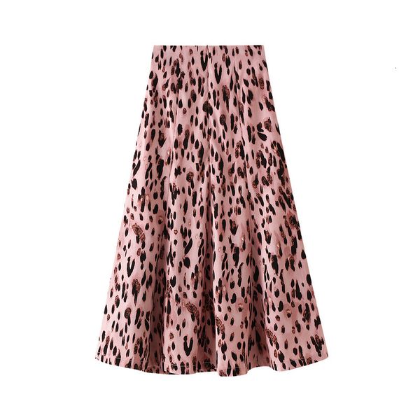 

skirts fashion women leopard print skirt high waist a-line casual slim womens cool saias femme streetwear 7gdu, Black