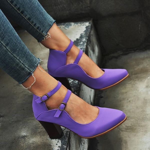 

summer style women pumps elegant high heel design buckle strap sandals party pointed shoes wedding size 34-43, Black