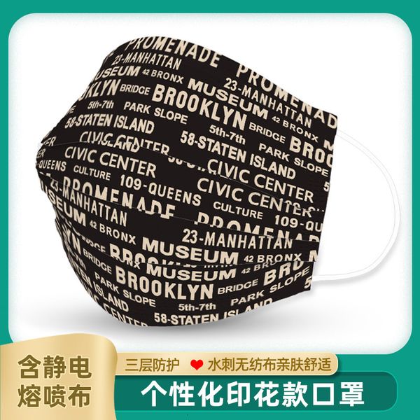 

mask three layer straight disposable for students