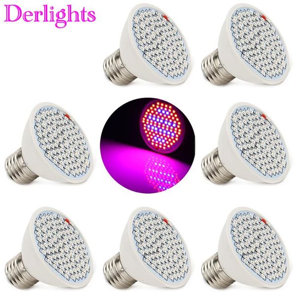 

8pcs/lot 10w 106leds full spectrum grow light ac85-265v e27 indoor plant lamp for plants vegs hydroponic growth bloom flowering lights