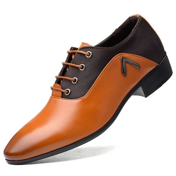 

men's shoes business suit leather extra large casual dress, Black