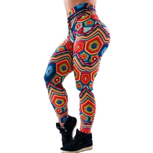 

women's leggings large size high elastic waist and hip raising sports pants, Black