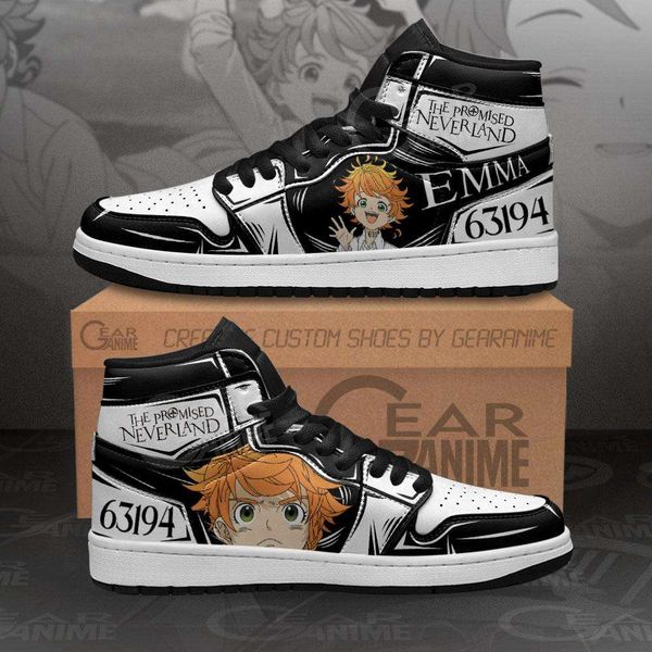 

customization emma the promised neverland sneakers custom anime shoes