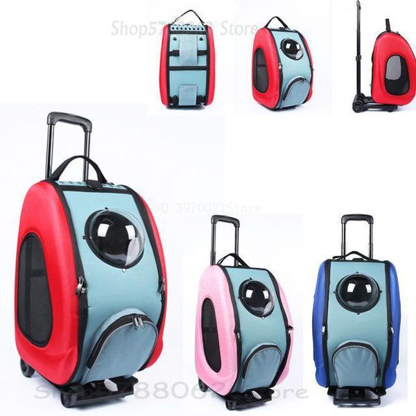 

dog car seat covers portable pet stroller hard shell waterproof and breathable cat carriage not easily deformed for outdoor travel