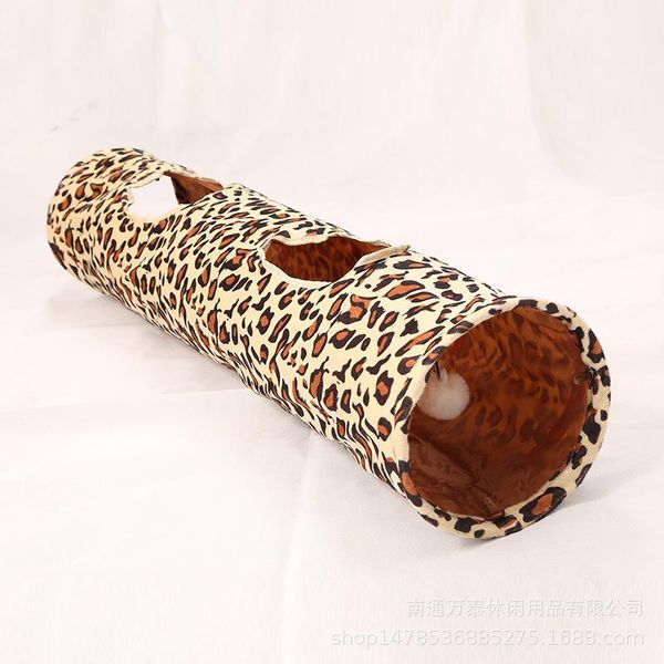 

cat toys tunnel passage pet toy plush single pass with ring paper folding