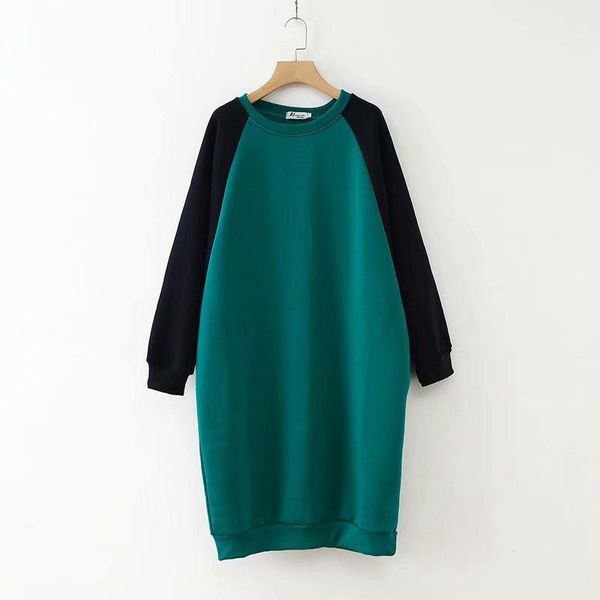 

women's hoodies & sweatshirts plus size long velvet autumn&winter pullover casual dress vintage oversized hoodie women sweatshirt, Black
