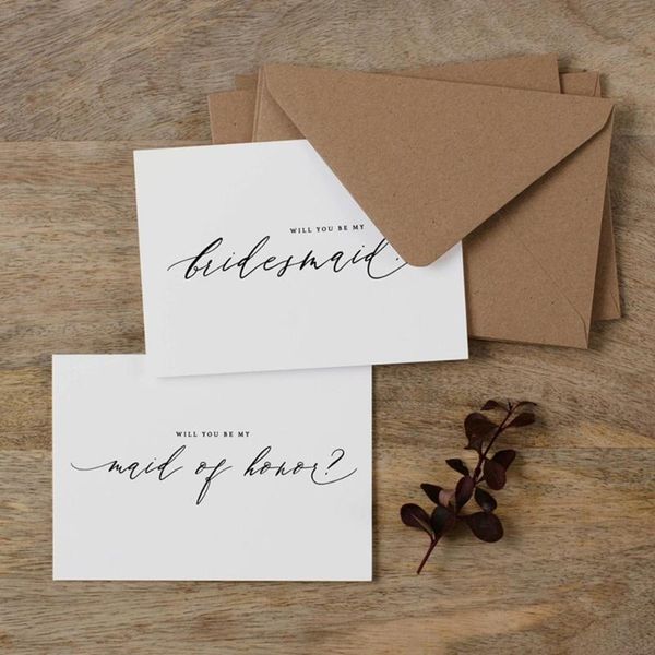 

greeting cards custom wedding will you be my bridesmaid proposal card, maid of honor invitaions cards, invites