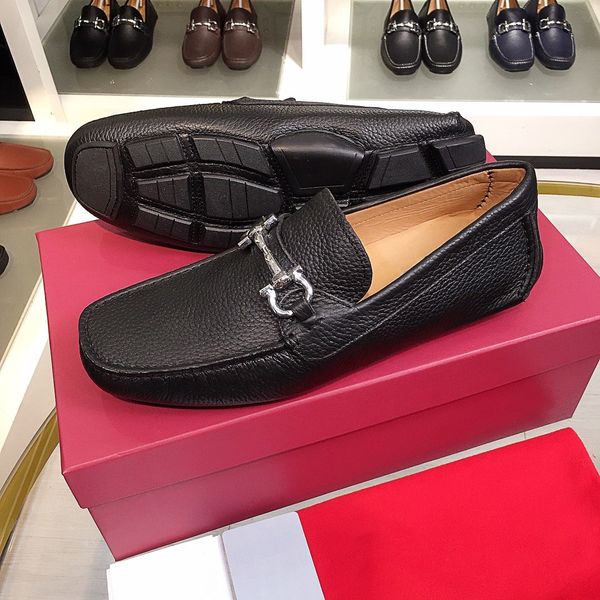 

2021 luxury designer men business shoes mens office sneakers party platform shoes genuine leather chaussures sneakers, Black