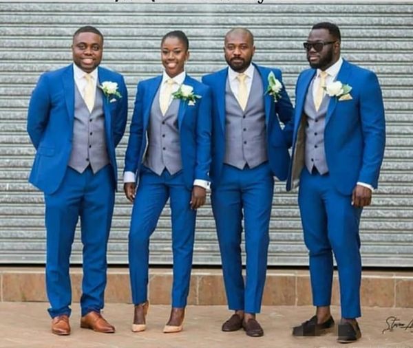 

men's suits & blazers grey vest royal blue men 3 pcs custome homme selling mens herringbone blazer pcs(jacket+pant+vest+tie), White;black