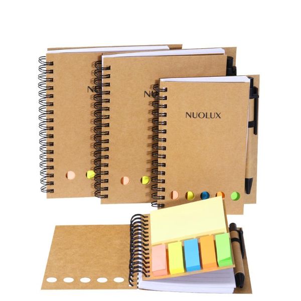 

pcs spiral lined notebook with pen notes page markers personalised notepad school office supplies notepads, Purple;pink
