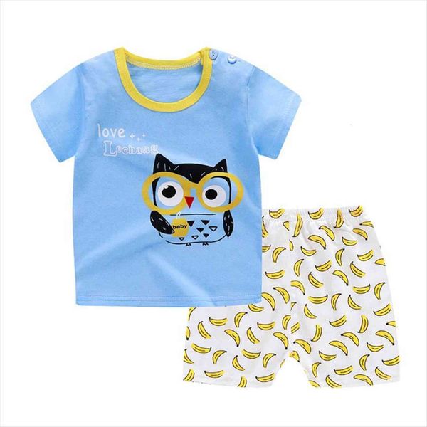

zwy1078 casual clothes 2 piece set clothing cartoon boy t shirt shorts girls tracksuit children baby, White