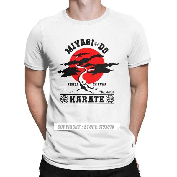 Karate Kid Mriyagi Do Kırmızı Variant T Gömlek Erkekler Pamuk Tişörtleri Karate Kung Fu Mücadele Judo Erkek Klasik Noel Tee 210629