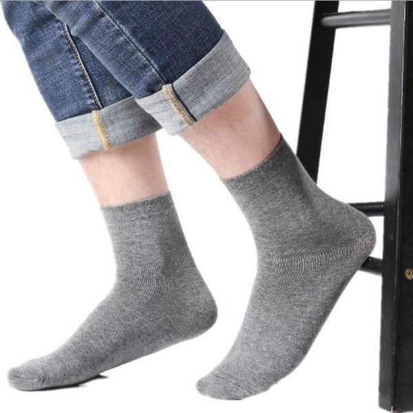 

men's socks long anti-odor sweat-absorbing color movement barrel spring summer thin autumn and winter thick children, Black