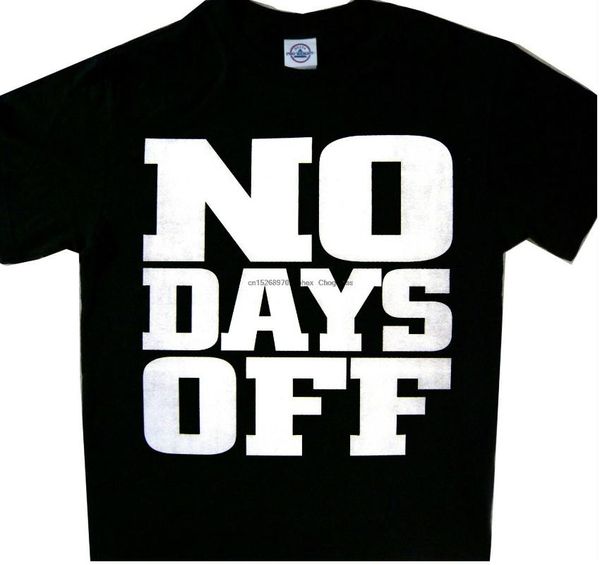 

men's t-shirts no days off tee t-shirt funny black, White;black