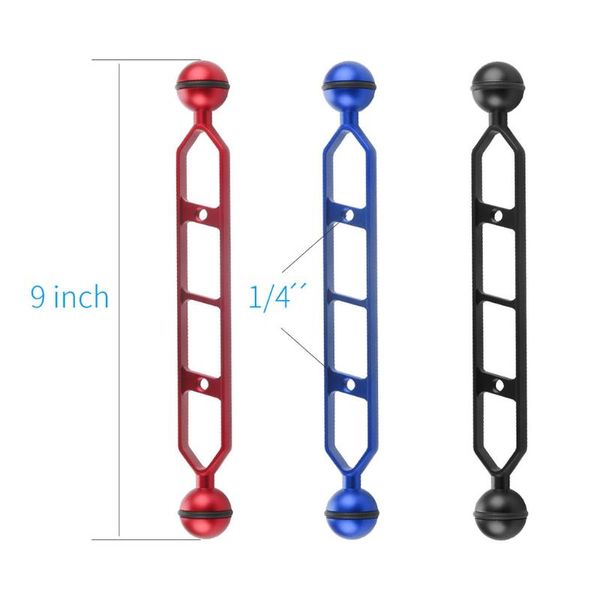 

aluminum butterfly clip 9" light arm for action sports camera tripod heads