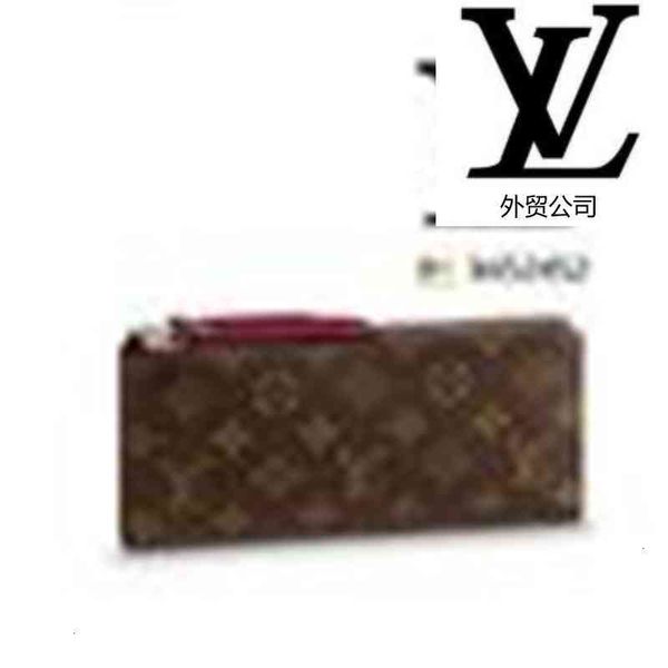 

long luxury nctp m61269 adle wallet women real leather brand wallet chain wallets compact purse clutches evening key card designer holders, Red;black