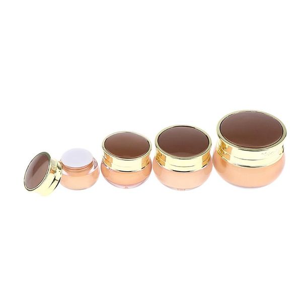 

storage bottles & jars acrylic jar with flat lid inner liner refillable make-up cosmetic pot empty