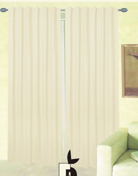 

curtain & drapes faux silk with plastic band and rod pocket