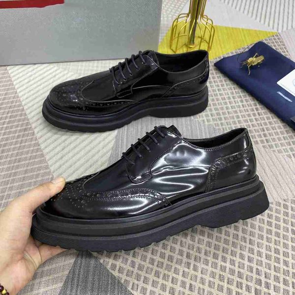 

luxury designer men casual shoes authentic metal trample lazy dress shoe buckle shoes mens high gang [with box] au33, Black