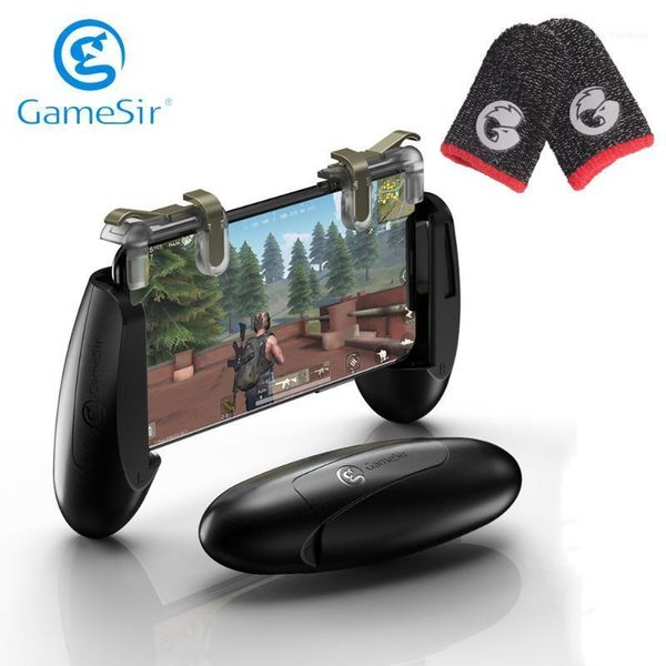 

gamesir f2 mobile gaming controller with shooting trigger + talons finger gloves 1 pair of thumbs sleeve for pubg11