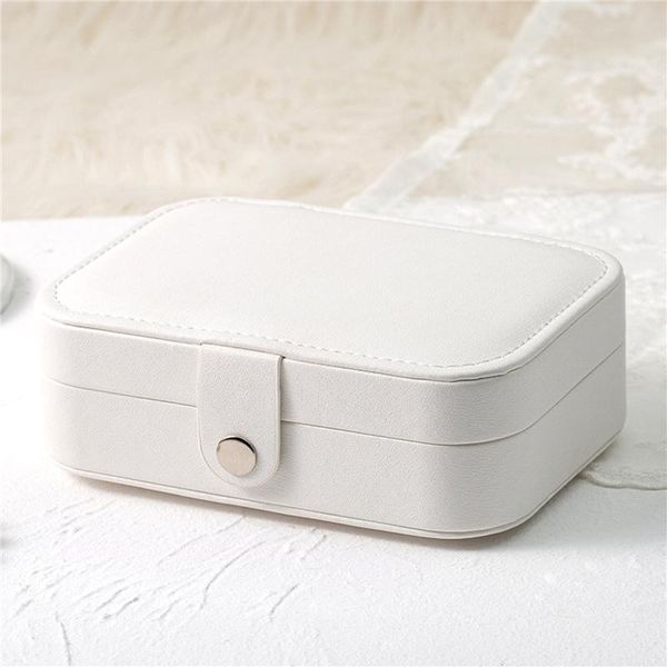 

double-layer velvet jewelry box high capacity leather european-style multi-function packaging with drawer gift display travel ca storage bag
