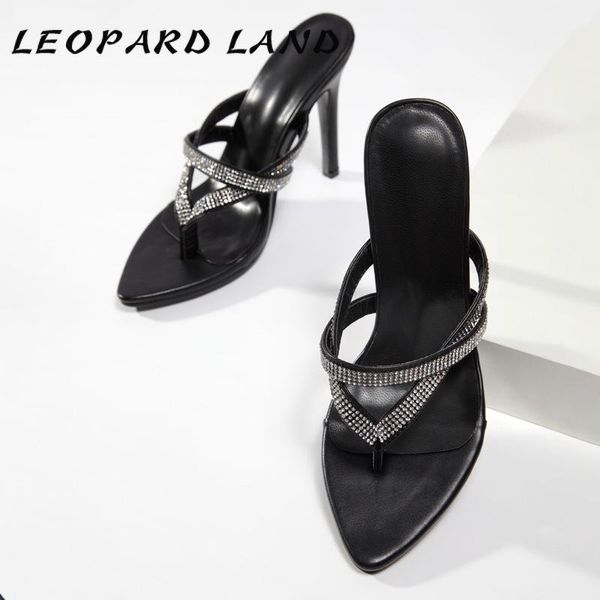 

style sandals female 2021 summer roman diamond-studded one word belt slippers fashion high-heel cgb dress shoes, Black