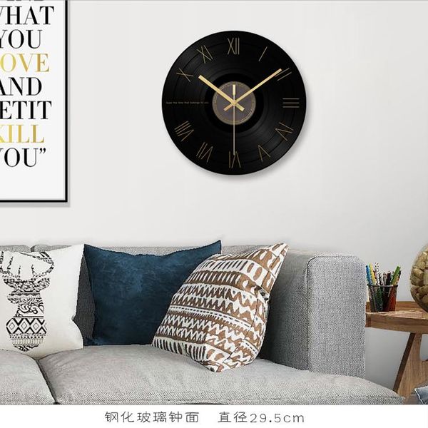 

nordic living room black silent wall clock creative watch luxury relojes reloj de pared home decoration clocks