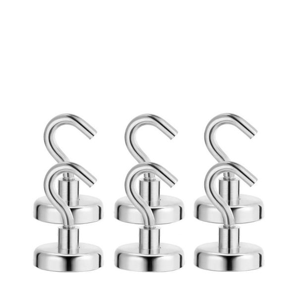 

pcs strong magnetic hooks heavy duty wall hanger key coat cup hanging for home kitchen storage organization & rails