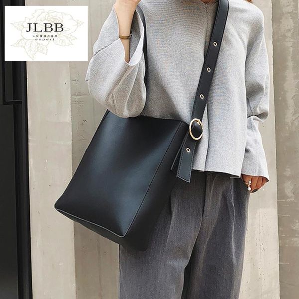 

evening bags fashion pu leather composite for ladies casual solid large capacity bucket women simple vintage messenger