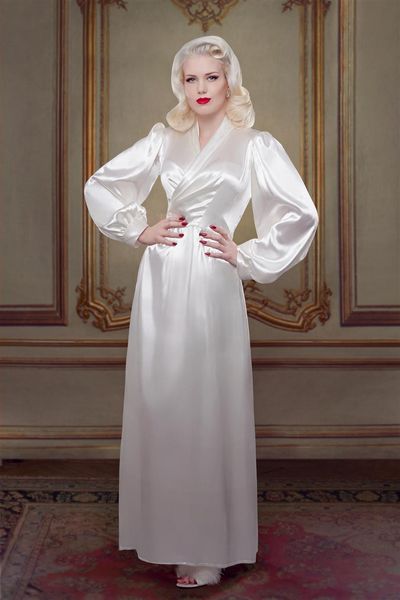 

ivory bridal prom dress bathrobe sleepwear nightgown party bathrobes pyjams robe bride bath robes women pajamas, Black
