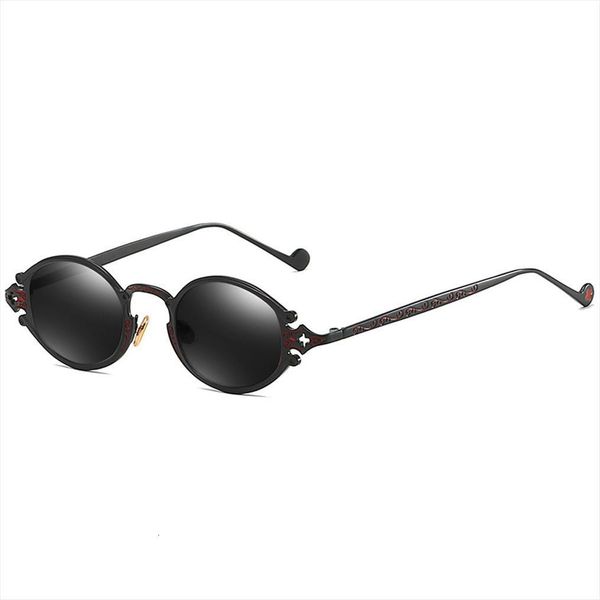 

gothic steampunk pop oval carved sunglasses women brand designer retro men matte frame uv400, White;black