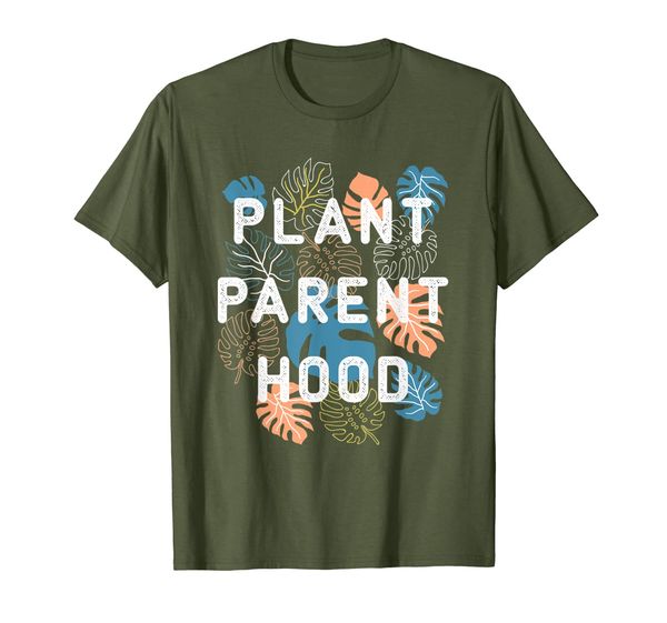 

plant parent hood t-shirt, White;black