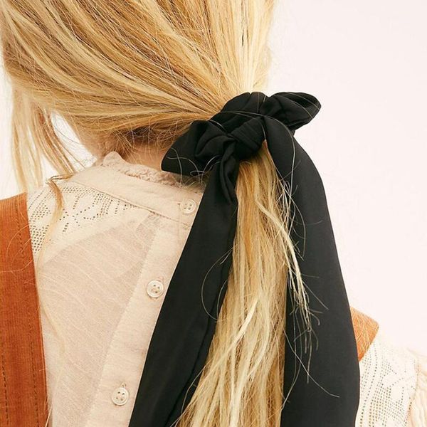 

ruoshui woman solid streamers scrunchies girls hair ring ribbon ties gum rope women accessories horsetail headwear1