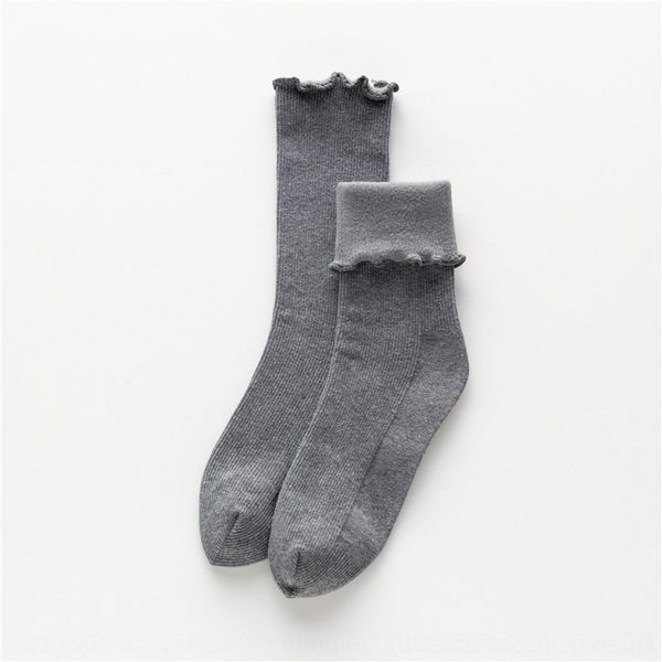 

ackv autumn and winter 2021 warm cotton christmas plush snow women's thickened cotton middle tube christmas hosiery socks solid color p, Black;white