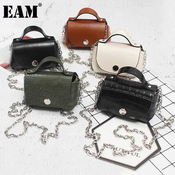 

[eam] women mini-bag crocodile pattern pu leather personality accessories fashion tide all-match spring autumn 2021 1dd6838 belts, Black;brown