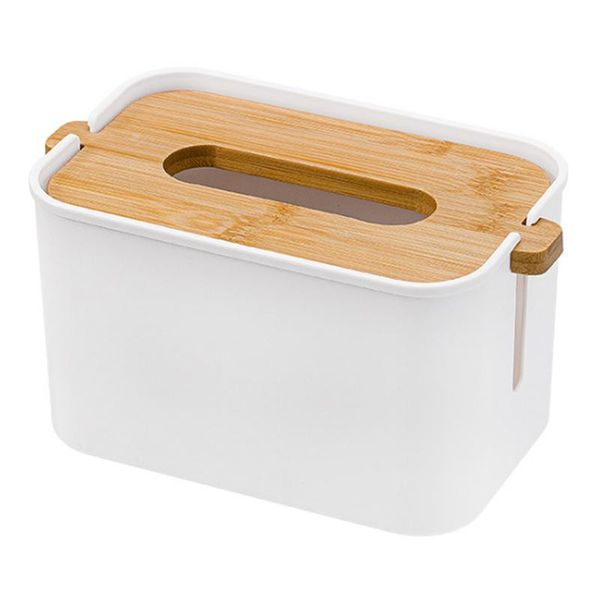 

tissue boxes & napkins home kitchen wooden plastic box deskhousehold bamboo lid lifting