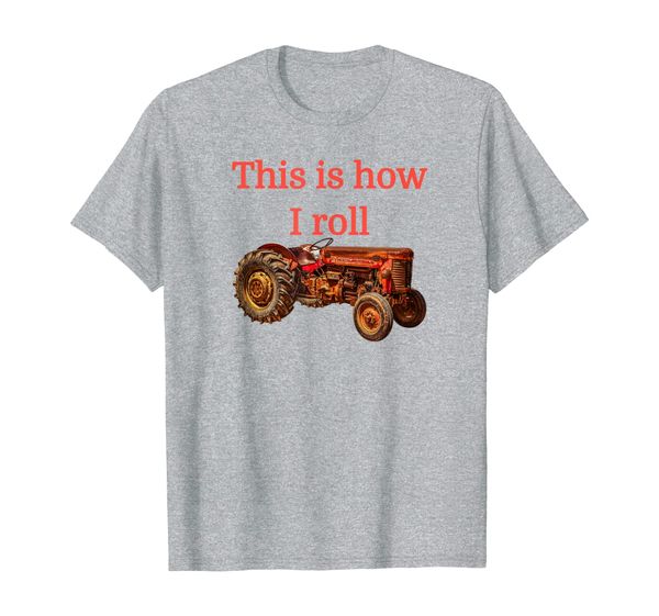 

tractor shirt for farmers rural country lovers gifts, White;black
