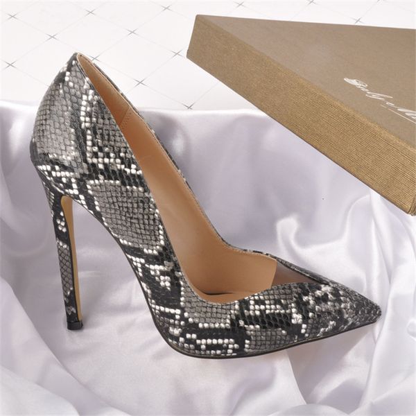 

sandals women's pointed toe snake slip on black 12cm high heel stiletto pumps large size basic shoes