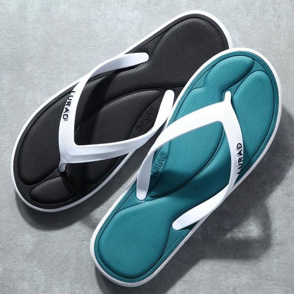 

slippers 3d memory sponge massage men's flip flops summer antiskid outdoor sandal clip casual beach house rubber soft women, Black