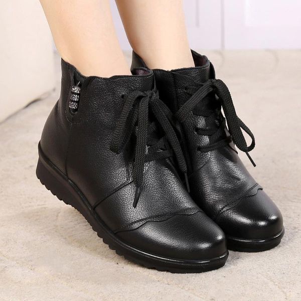 

boots 2021 women shoes fashion woman ladies platform female platforms, Black
