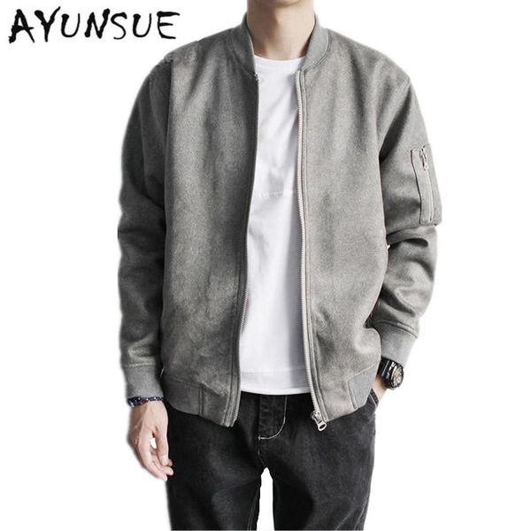 

men's jackets casual gray man jacket slimbomber men bombers homme windbreaker spring autumn mens and coats outwear fyy278, Black;brown