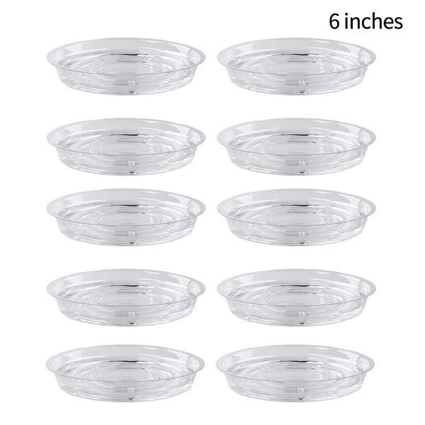 

planters & pots 10pcs flower pot mat garden plant saucer drip tray round base clear snack container pet trays grow decor