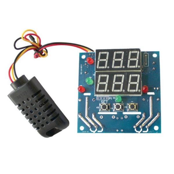 

smart home control 12v intelligent temperature humidity controller relay ac/dc adjustable thermometer hygrometer am2301 sensor